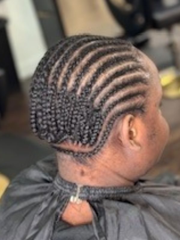 CORNROWS Braid down